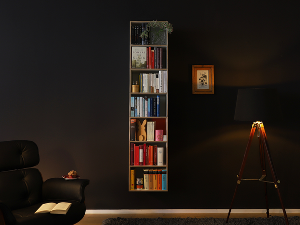 Hängeregale verwahren Ihre Bücher mit Stil. Im Bauhausstil und aus Echtholz in bester Qualität individuell konfigurierbar