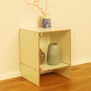 Sockelmodul mit Modul 36cm hoch und 38cm tief mit klarer Plexiglastür